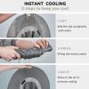 imageSukeen Cooling Sun Hat for Men Women UPF50 Wide Brim Fishing Hat with Neck Flap Adjustable Foldable Bucket Hat for HikingGrey