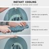 imageSukeen Cooling Sun Hat for Men Women UPF50 Wide Brim Fishing Hat with Neck Flap Adjustable Foldable Bucket Hat for HikingLight Blue
