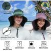 imageSukeen Cooling Sun Hat for Men Women UPF50 Wide Brim Fishing Hat with Neck Flap Adjustable Foldable Bucket Hat for HikingPurple