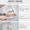 imageSukeen Cooling Sun Hat for Men Women UPF50 Wide Brim Fishing Hat with Neck Flap Adjustable Foldable Bucket Hat for HikingWhite