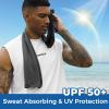 imageSukeen Cooling Towels for Neck and Face 40quot x 12quot Cooling Towel 6 Pack Microfiber Best Sports Cooling Cool Towels for Hot Weather Soft Breathable Cooling Towels for Sweat Athletes Men WomenPinkgreendark Blueblack
