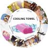 imageSukeen Cooling Towels for Neck and Face 40quot x 12quot Cooling Towel 6 Pack Microfiber Best Sports Cooling Cool Towels for Hot Weather Soft Breathable Cooling Towels for Sweat Athletes Men WomenDark Bluegreypurpleblackbluegreenwhitepink