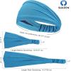 imageSukeen Cooling Workout Headbands Women Men Wide Stretchy NonSlip Moisture Wicking Hairband Sports Running Sweat BandsBlackBlueRose PinkGrey