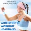 imageSukeen Cooling Workout Headbands Women Men Wide Stretchy NonSlip Moisture Wicking Hairband Sports Running Sweat BandsBlackBlueRose RedDark GrayMacaron BlueMacaron PinkMacaron Mint GreenLavender