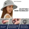 imageSukeen Cotton Bucket Hat for Men Women Adjustable Knob Sun Hat UPF 50 Wide Brim Fishing Hat for Walking Daily OutdoorGrey