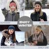 imageSukeen Ear Warmer Headband for Women DoubleLayer Warm Winter Headbands for Women Ear Muffs for Running Cycling SportsBlack Gray