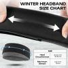 imageSukeen Ear Warmer Headband for Women DoubleLayer Warm Winter Headbands for Women Ear Muffs for Running Cycling SportsBlack Gray