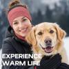 imageSukeen Ear Warmer Headband for Women DoubleLayer Warm Winter Headbands for Women Ear Muffs for Running Cycling SportsBlack Red