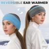 imageSukeen Ear Warmer Headband for Women DoubleLayer Warm Winter Headbands for Women Ear Muffs for Running Cycling Sportsz Blue Baby Blue  2 pack