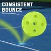 imageSukeen Indoor Pickleball Balls with Bag  26 Holes Pickle Ball Indoor Pickleballs  High Bounce Pickleball Balls Indoor  Pickle Balls for Beginner Intermediate Player 12 Pack  Neon Green