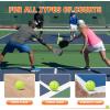 imageSukeen Indoor Pickleball Balls with Bag  26 Holes Pickle Ball Indoor Pickleballs  High Bounce Pickleball Balls Indoor  Pickle Balls for Beginner Intermediate Player 12 Pack  Neon Green