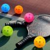 imageSukeen Indoor Pickleball Balls with Bag  26 Holes Pickle Ball Indoor Pickleballs  High Bounce Pickleball Balls Indoor  Pickle Balls for Beginner Intermediate Player 6 Pack  Neon Green