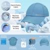 imageSukeen Kids Sun Hats for Girls Boys Quick Drying Baseball Cap Lightweight Sun Protection Hat for Outdoor Activity Azure Blue