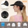 imageSukeen Kids Sun Hats for Girls Boys Quick Drying Baseball Cap Lightweight Sun Protection Hat for Outdoor ActivityBlack