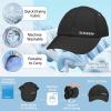 imageSukeen Kids Sun Hats for Girls Boys Quick Drying Baseball Cap Lightweight Sun Protection Hat for Outdoor ActivityBlack