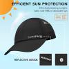 imageSukeen Kids Sun Hats for Girls Boys Quick Drying Baseball Cap Lightweight Sun Protection Hat for Outdoor ActivityBlack