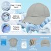 imageSukeen Kids Sun Hats for Girls Boys Quick Drying Baseball Cap Lightweight Sun Protection Hat for Outdoor ActivityGray