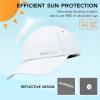 imageSukeen Kids Sun Hats for Girls Boys Quick Drying Baseball Cap Lightweight Sun Protection Hat for Outdoor ActivityWhite