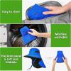 imageSukeen Kids Sun Hats with Neck Flap for Girls BoysLightweight Kids Beach Hat QuickDrying Fishing Hat for OutdoorsDark Blue