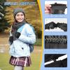 imageSukeen Kids Winter Warm Gloves for Boys Girls Windproof PU Cold Weather Gloves Aged 414 AntiSlip Gloves for Cycling Outdoor