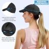 imageSukeen Lightweight Kids Baseball Caps for Boy Girls UPF50 Kids Sun Hat QuickDry Youth Performance Hat for Outdoor ActivityBlack