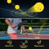 imageSukeen Pickleball Balls Outdoor 40 Holes High Bounce Pickleball Balls with Mesh Bag High Visibility Pickle Balls for All Pickleball Paddles4 Pack  Yellow