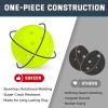 imageSukeen Pickleball Balls Outdoor Crack Resistant Pickleballs  OnePiece Seamless 40 Holes Pickleball High Visibility Neon Pickleballs Pickle Balls 6 Pack
