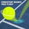 imageSukeen Pickleball Balls Outdoor Crack Resistant Pickleballs  OnePiece Seamless 40 Holes Pickleball High Visibility Neon Pickleballs Pickle Balls 6 Pack