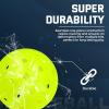 imageSukeen Pickleball Balls Outdoor Crack Resistant Pickleballs OnePiece Seamless 40 Holes Pickleball High Visibility Neon Pickleballs Pickle Balls 12 Pack