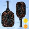 imageSukeen Pickleball Paddles Set of 2 Fiberglass Surface Pickleball Set with Pickleball Rackets Pickle Ball Paddle Set for Men Women