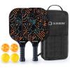 imageSukeen Pickleball Paddles Set of 2 Fiberglass Surface Pickleball Set with Pickleball Rackets Pickle Ball Paddle Set for Men Women