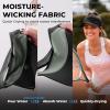 imageSukeen Sports Sun Visor Men Women Lightweight Packable Cooling Stretchy Visor Hat for Running Tennis GolfBlack