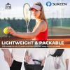 imageSukeen Sports Sun Visor Men Women Lightweight Packable Cooling Stretchy Visor Hat for Running Tennis GolfLight Purple