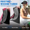 imageSukeen Sports Sun Visor Men Women Lightweight Portable Cooling Stretchy Visor Hat for Running Golf Daily WearBlackRed