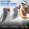 imageSukeen Sports Sun Visor Men Women Lightweight Portable Cooling Stretchy Visor Hat for Running Golf Daily WearWhiteGrey
