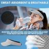 imageSukeen Sports Sun Visor Men Women Reflective Running Visor Lightweight Adjustable Visor Hat for Golf Tennis Sunglass SlotsGrey