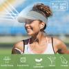 imageSukeen Sports Sun Visor for Men Women Lightweight Empty Top Visor Hat Adjustable Packable Sun Hat for Golf Daily Wear Grey