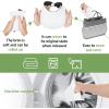 imageSukeen Sports Sun Visor for Men Women Lightweight Empty Top Visor Hat Adjustable Packable Sun Hat for Golf Daily Wear White