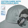 imageSukeen Sun Hats for Women Wide Brim Hats for Mens Fishing Hat Bucket Hat Summer Packable Beach Hat UV Protection 50 HatGrey