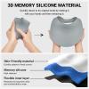 imageSukeen Wide Brim Sun Visor Hat for WomenUPF50 Seamless Sun Hats Lightweight Sports Cap Foldable Ponytail Hat for OutdoorDark Gray