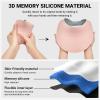 imageSukeen Wide Brim Sun Visor Hat for WomenUPF50 Seamless Sun Hats Lightweight Sports Cap Foldable Ponytail Hat for OutdoorLight Pink