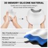 imageSukeen Wide Brim Sun Visor Hat for WomenUPF50 Seamless Sun Hats Lightweight Sports Cap Foldable Ponytail Hat for OutdoorPure White