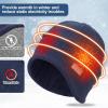 imageSukeen Winter Beanie Hat Scarf Set for Men Women Warm Hat with Faux Fleece Neck Warmer Cold Weather Caps for Cycling OutdoorDark Blue