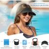 imageSukeen Womens Adjustable Fit Runners Lightweight Comfort Performance Visor Sports Sun Visor One Size Fits MostBlack
