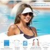 imageSukeen Womens Adjustable Fit Runners Lightweight Comfort Performance Visor Sports Sun Visor One Size Fits MostWhite
