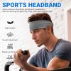 imageSukeen Workout Headbands for Men Sweat Bands Sweatbands Headbands for Women Cooling Towels 4 Pack
