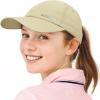 imageSukeen Kids Sun Hats for Girls Boys Quick Drying Baseball Cap Lightweight Sun Protection Hat for Outdoor ActivityBeige