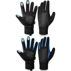 imageSukeen Kids Winter Warm Gloves for Boys Girls Windproof PU Cold Weather Gloves Aged 414 AntiSlip Gloves for Cycling Outdoor