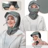 imageSukeen Lightweight Trapper Hats for Women Men Waterproof Bomber Hats Windproof Winter Warm Hat with Ear Flaps and MaskGray