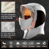 imageSukeen Lightweight Trapper Hats for Women Men Waterproof Bomber Hats Windproof Winter Warm Hat with Ear Flaps and MaskWhite